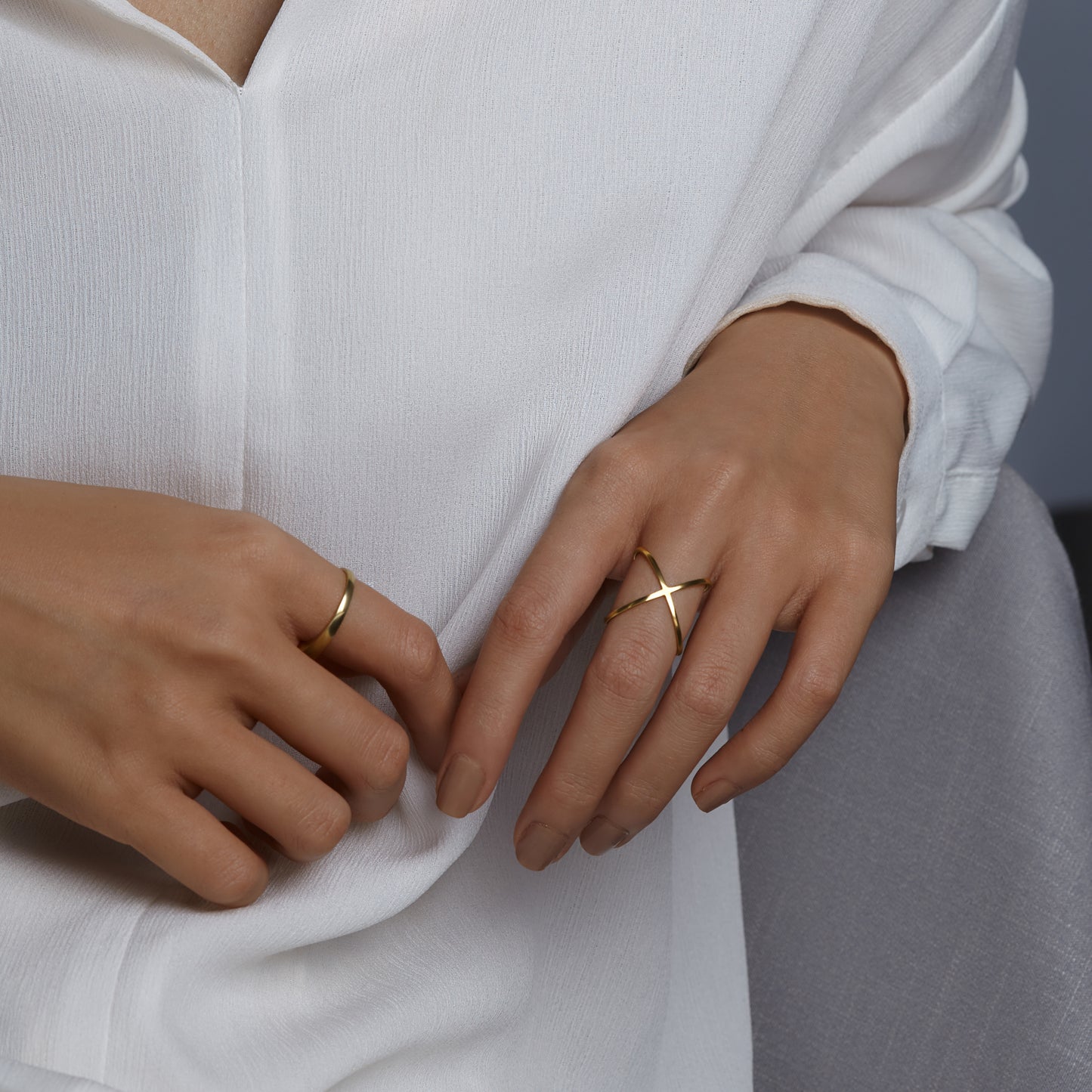 Criss Cross Ring X Cross Ring Minimal Ring